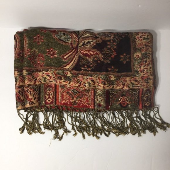 Pashmina Paisley Printed Scarf - Picture 3 of 4